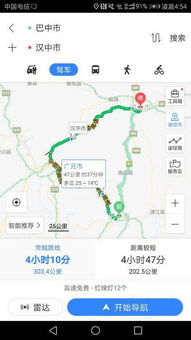 汉中到巴中汽车多少公里 汉中到巴中汽车多少公里