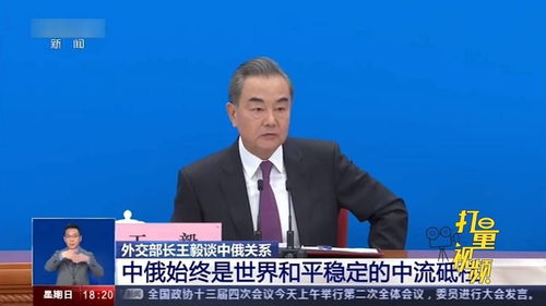 王毅:中俄关系是动荡世界中的恒量