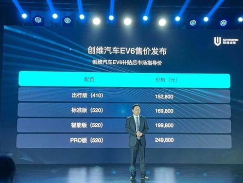 创维汽车补贴价多少