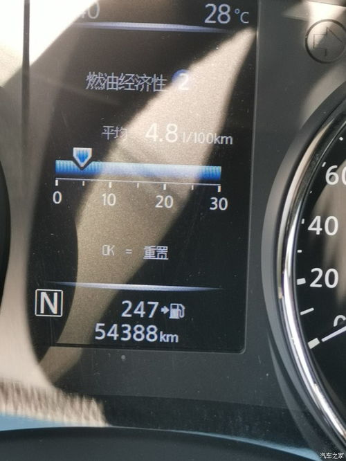 汽车耗油4.8个油多少