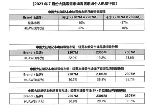 华为电脑细分市场怎么样(华为电脑在细分市场中的表现如何？