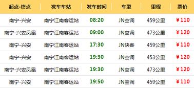 福建到南宁的汽车多少钱(福建到南宁的汽车票价详解)