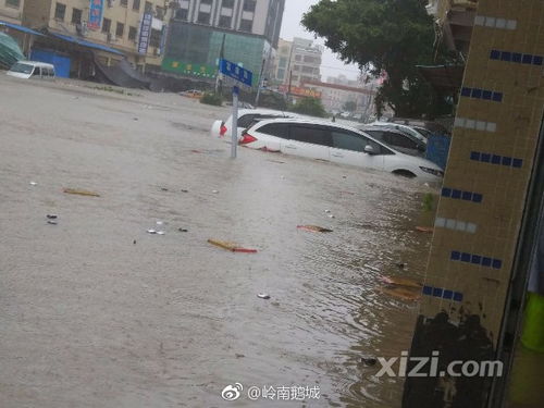广东汕尾暴雨民房被淹水深近3米