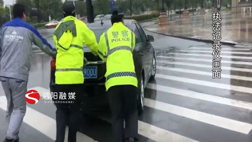交警执勤时全身叮满蚊虫