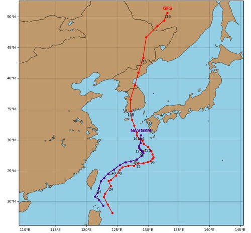 超级台风“巴威”可能一路刮到东北