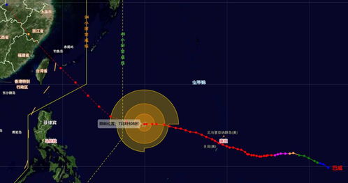 超强台风巴威即将进入48小时警戒线