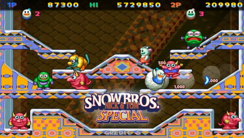 雪人兄弟15关攻略游戏 VS loppy游戏攻略
